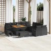 VidaXL Set de canapele pentru grădină 13 pcs Negru Rattan poli 3362574