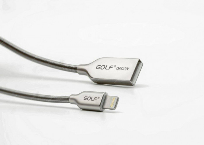 Cablu Kirsite Micro USB Golf 36M argintiu 1m 2.4A Fast Charging