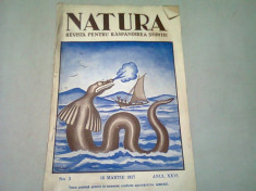 REVISTA NATURA NR.3/15 MARTIE 1937 foto