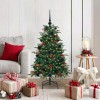 VidaXL Brad de Crăciun artificial Verde 120 cm PVC și metal și plastic 3395533