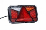 Lampa Stop LED Dreapta Fristom FT-370 P NT (24x14) 12-36V, 6 Functii: Pozitie, Frana, Semnalizare, Ceata, Inapoi, Catadioptru Triunghiular