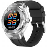 SMARTECH SmartWatch cu Ritm Cardiac, Tensiune arteriala, Nivel Oxigen, Display 1.09 inch, Alarma, Cronometru, Moduri sport, Calorii, Alerta sedentaris