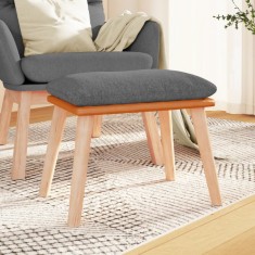 vidaXL Taburet, gri deschis, 45x29,5x35 cm, material textil foto