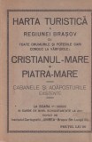 Harta turistica a regiunei Brasov cu toate drumurile si potecile cari conduc la