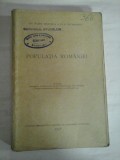 POPULATIA ROMANIEI (1937) - S. MANUILA si D. C. GEORGESCU