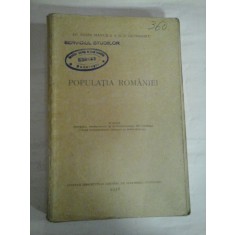 POPULATIA ROMANIEI (1937) - S. MANUILA si D. C. GEORGESCU