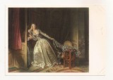 FA94 -Carte Postala- RUSIA -State Hermitage museum - Jean-Honore Fragonard, a stollen kiss, necirculata 1971