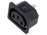 Conector alimentare AC soclu mamă 10A 250VAC IEC 60320 IP30
