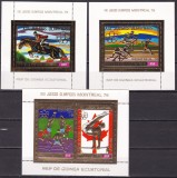 Guineea Ecuatoriala 1976 sport olimpiada MI 225-227 aurite MNH