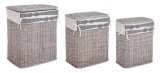 Cumpara ieftin Set 3 cosuri rufe gri alb Elegantly 38x25x48 cm, 43x30x53 cm, 48x36x58 cm