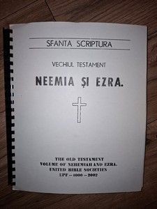 Sfanta scriptura Vechiul testament Neemia si Ezra Transcriere in Braille foto