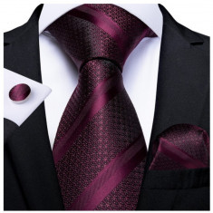 Set cravata + batista + butoni - matase - model 113