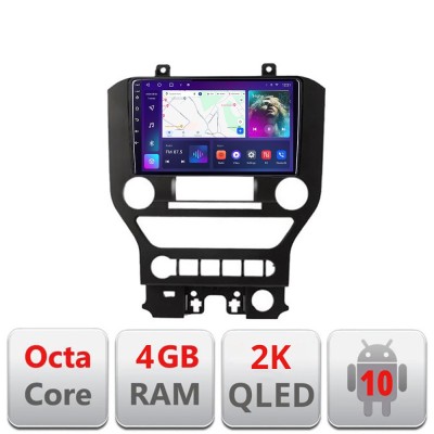 Navigatie Ford Mustang 2015-2020 C-MUSTANG-NAVI Android Octa Core Ecran 2K QLED GPS 4G 4+32GB 360 KIT-mustang-navi+EDT-E409-2K CarStore Technology foto