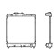 Radiator racire Honda Civic/CRX, 09.1991-09.1995, motor 1.5, 66 kw, benzina, cutie manuala, 346x349x18 mm, aluminiu brazat/plastic,