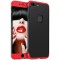 Husa telefon Iphone 8 Plus ofera protectie Completa 3in1 Ultrasubtire Lux Black&amp;Red Matte