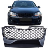Grilaj radiator sport cu fagure fara emblema, cu detalii cromate, potrivit pentru VW Golf 5 GTI 03-09 Performance AutoTuning