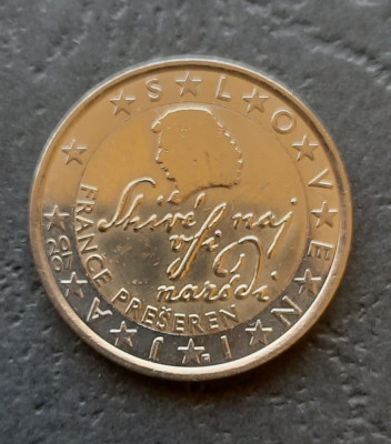 2 Euro comemorativi &amp;quot;France Pre&amp;scaron;eren&amp;quot;, Slovenia 2007 - A 2597 foto