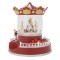 Decoratiune craciun iluminat model carusel 190x190x220mm