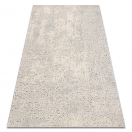 Covor din l&acirc;nă FLUX 461.2.AE120 OSTA - Abstracția, structural, loft crem / gri, 135x200 cm