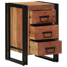 vidaXL Dulap de noapte Maro 40 x 40 x 59 cm lemn masiv de acacia 4102731