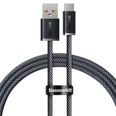 CABLU alimentare si date Baseus, Dynamic Fast Charging Data Cable pt. smartphone, USB (T) la USB Type-C (T), 100W, braided, 1m, gri, &quot;CALD000616&quot; (inc