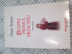 Duns Scotus - Despre primul principiu (editie bilingva) foto