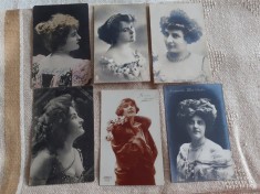 LOT CARTI POSTALE PERIOADA INTERBELICA, 5+1, 5 CIRCULATE SI 1 NECIRCULATA