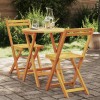 Gossi set bistro 3 piese pliabil lemn solid acacia
