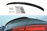 Spoiler Maxton Design tip S-Line potrivit pentru Audi A4 B9 sedan 2015-2019, lac negru Performance AutoTuning