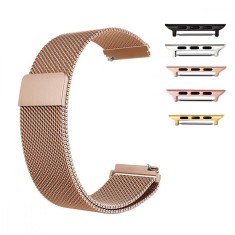 Curea Milanese Loop, compatibila Apple Watch 9|8|7|6|5|4|3|2|1 Series, 41mm|40mm|38mm, Rose Gold