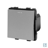 Cumpara ieftin Intrerupator simplu cap scara mecanic Luxion, gri, modular