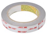 Bandă adezivă gri acrilică 19mm x 5,5m 3M