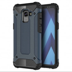 Husa SAMSUNG Galaxy A8 Plus 2018 - TPU Luxury Armor TSS, Bleumarin foto