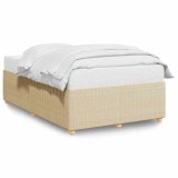 Cumpara ieftin Cadru de pat fara saltea crema 120x190 cm tesatura