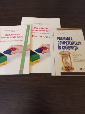 Dezvoltarea memoriei de lucru pentru preşcolari şi şcolari - Pachet 3 carti foto