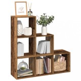 vidaXL Bibliotecă/separator,&nbsp;3 niveluri&nbsp; lemn vechi 99x29x99 cm lemn