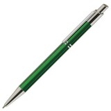 Pix cu bila Office-Cover Tiko, 1. 0mm, cu mecanism, pentru personalizare, corp metalic, verde