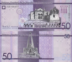 Republica Dominicana 50 Pesos 2019 UNC foto