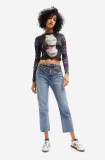 Cumpara ieftin Desigual jeansi femei , high waist