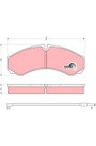 TRW GDB1609 COTEC set placute frana,frana disc