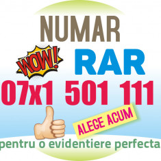 Numar LUX VIP - 07x1.501.111 aur usor gold platina numere cartela usoare cartele