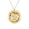 Courage - Colier personalizat 90% din invatare este incurajare din argint 925 placat cu aur galben 24K
