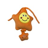 Jucarie steluta muzicala portocalie din plus pentru bebelusi