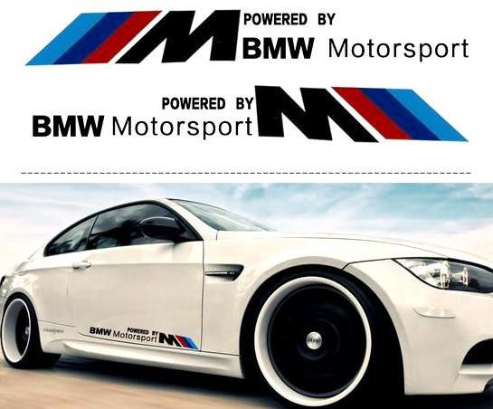 Sticker auto model BMW ///M Motorsport (set 2 buc.)