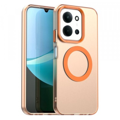 Husa MagSafe pentru Xiaomi Poco C85 4G / Redmi 15C 5G / 15C 4G, Techsuit, CandyCase, Portocalie foto