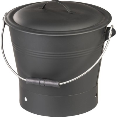 Galeata/recipient pentru cenusa, metal, negru, 8 L, Strend Pro foto