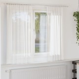 Gossi perdele voile cu bucle 2 buc alb 140x175 cm
