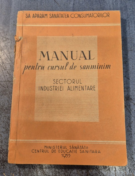 Manual pentru cursul de sanminim alimentar Mircea Panijel