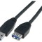 Cablu USB 3.0 A-B 1.8m Negru