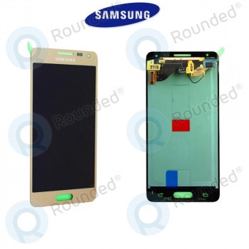 Samsung Galaxy Alpha (G850F) Unitate de afișare completă aurie GH97-16386B foto